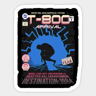 Comic style design of the T-800 from the 80's movie, Terminator Sticker